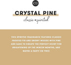 Capri Blue Glimmer Jar Candles - Luxury Holiday Scented Candles for Home - Long Lasting Soy Wax Blend - Scented Holiday & Home Decor - Crystal Pine Oversized Signature Jar (28 oz)