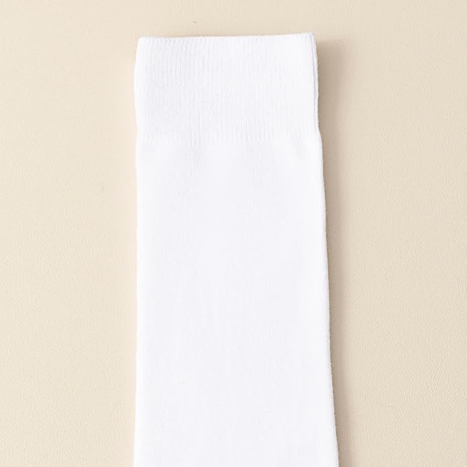 Men's Dress Socks 5 Pairs Mens Cotton Calf Business Formal Socks Soft Breathable Athletic Long Crew Casual Socks