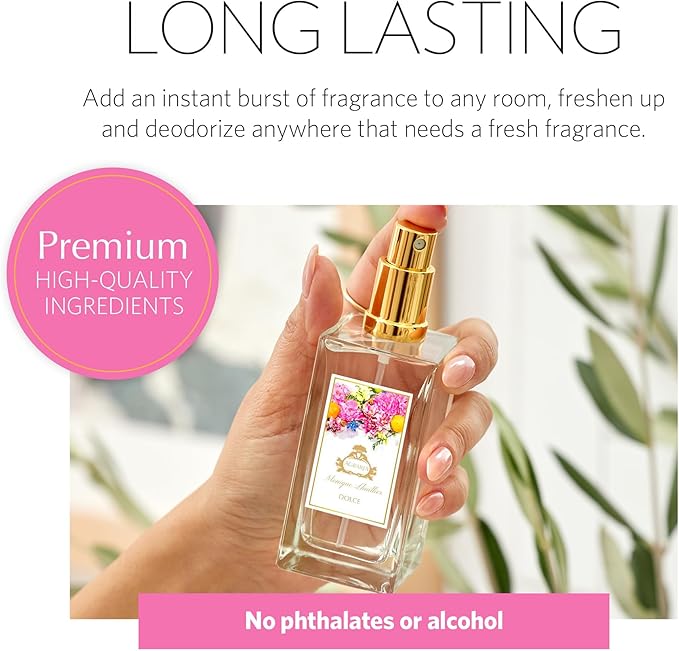 AGRARIA Room and Linen Spray, Luxury Room Fragrance for Clothes, Bed, and More, Essential Perfume Grade Oils Infused Linen Fresh Spray