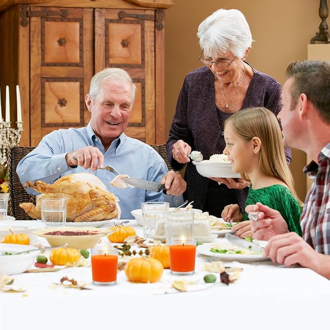 4 Packs Unscented Orange Votive Candles in Clear Glass, Small 1.8oz Natural Soy Wax 2 Inch Fall Colored Candles for Thanksgiveing Day Wedding Party Dinner Table Home Decoration- 12 Hours Burn Time