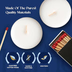 Lerner Tealight Candles, 50 Count| 8 Hours Long-Burning White Tea Light Candles| Non-Toxic, Smokeless & Soot-Free Tea Light Warmer Candles | Unscented Party, Décor, Shabbat Tea Candles