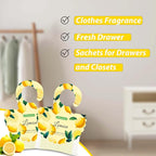 15 Packs Lemon Scented Sachets Bag for Drawers and Closets, Air Freshener for Home Fragrance Sachet, Long-Lasting Hanging Closet Deodorizer Smell Goods for House