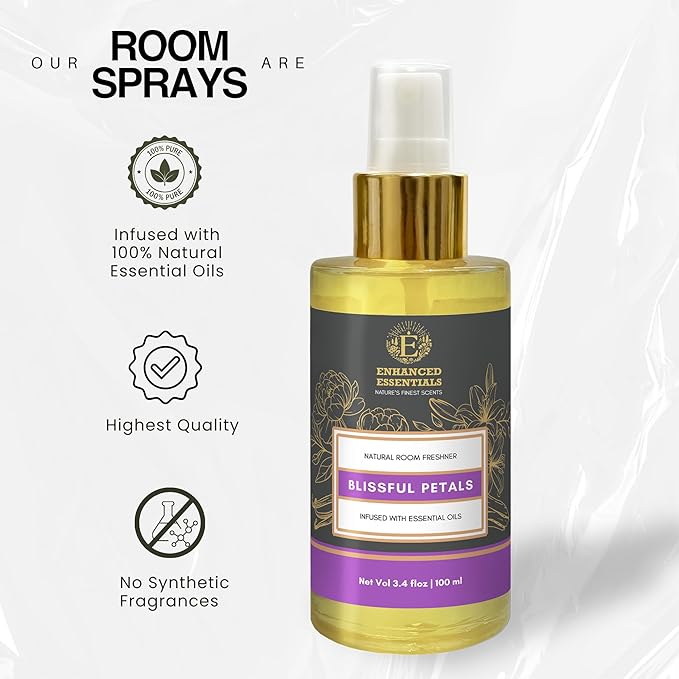 Natural Floral Aroma Room Spray with Pure Floral Essential Oils|Transformative & Ethereal Scent for Living Spaces|No Synthetic Fragrance|Long-Lasting,Mood-Lifting Air Freshener|3.4 fl oz (100ml)