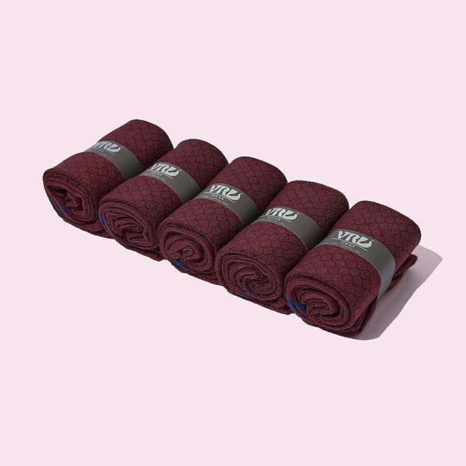 VRD Men’s Dress Socks, Bamboo 5-Pack Mens Socks, Mid Calf Length, Crew Socks Gift for Men Shoe Size 8-13