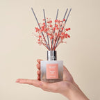 Airkeep Reed Diffuser Set,3.38 fl oz (100 ml) - English Rose Oil Diffusers with 8 Reed Sticks, Home Fragrance Reed Diffuser for Bathroom Shelf Decor