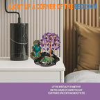 Amethyst Incense Holder Burner, Waterfall Fountain Backflow Cone Burner, Healing Crystal and Stone, Women Gifts for Christma