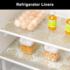 Cooyes Shelf Liner – Premium Non-Adhesive Cabinet & Drawer Liner for Kitchen – Waterproof Shelf Paper with Modern Pattern – Durable EVA Cabinet Mat – Easy to Cut