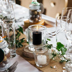 2.0 inch Black Votive Candles, 24 Packs Unscented Small Dripless Wax Candles for Halloween Wedding, Party, Holiday & Home Decor, 12 Hour Burning