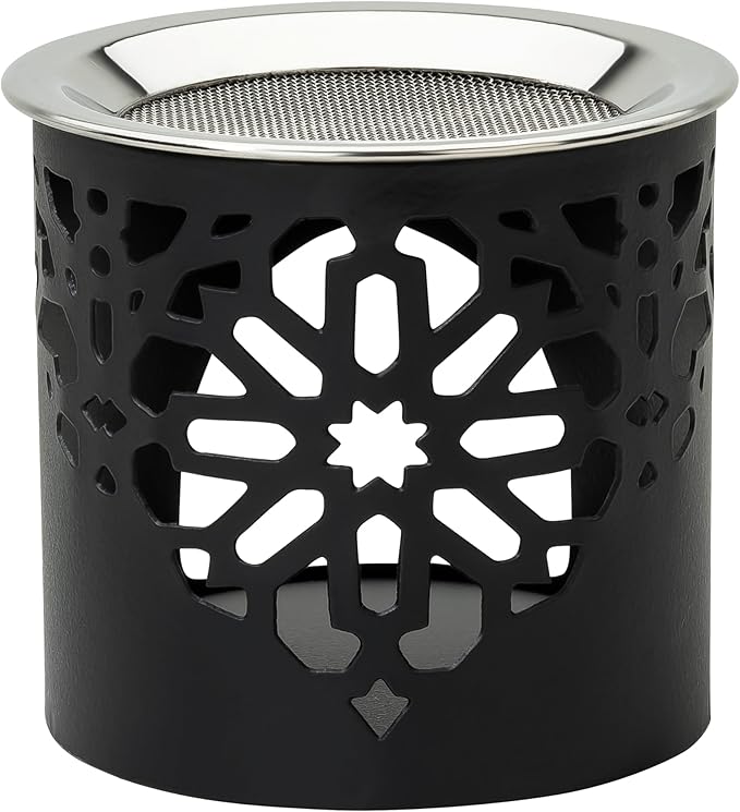 Frankincense Incense Burner with Tealight – Durable Black Iron, Height 2.36 Inches – HANDCRAFTET Aromatic Censer for Safe Burning and Elegant Home Décor