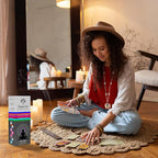 Premium Incense Sticks Set of 5 Elements Earth, Water, Air, Fire, Space 2 Celestial Bodies Sun & Moon| 140 Natural Agarbatti with Burner| for Home Pooja, Meditation, Yoga, Aromatherapy