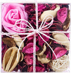 Potpourri Bowl Fillers - Rose Scented Vase Fillers Fragrance | Pink Home Decor | Fragrance for Bathroom Living Room Bedroom | Air Freshener, Gifts (Pink Rose)