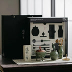 Celadon Incense Powder Burner Kit - Making Seal With 12pcs Toolskit, Chinese Holder for Stick/Cone/Coil/Powder, Gift for Women