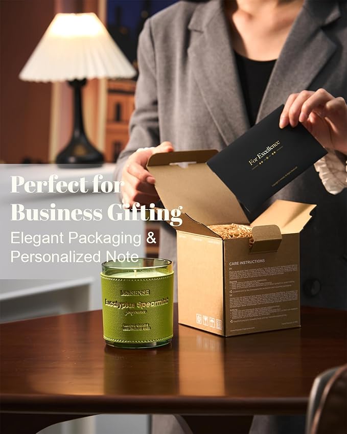 M&SENSE Bergamot Lavender Scented Candles,Vegan Soy Wax,No Toxin,10oz 42-Hour Slow Burning Time, Pepper Scented Candle, High Intensity,Air Purifying Aromatherapy Relaxing Office Home Fragrance