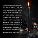 12PCS 10-Inch Black Bleeding Taper Candles,Vampire Tears Taper Candles- Unscented Ideal for Gothic Rituals Halloween, Christmas, Rituals, and Themed Party Decor