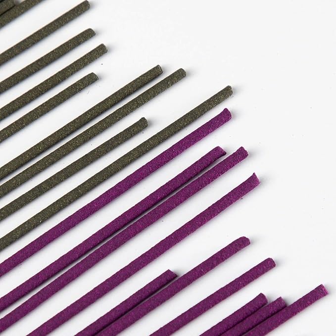 Asayu Japan Low Smoke Incense Sticks - Floral Set (Jasmine + Rose), 40gr (Each Scent 20g), for Yoga, Zen Meditation and Relaxation - Smokeless for Less Irritation