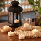 Scented Tea Lights Candles, Vanilla Embrace, 48 Pack – 100% Palm Wax Scented Tealights, Ivory Color, 6 Hour Long Burning, Vanilla Aromatherapy Tea Lights Candles for Relaxation, Home, Spa, Events