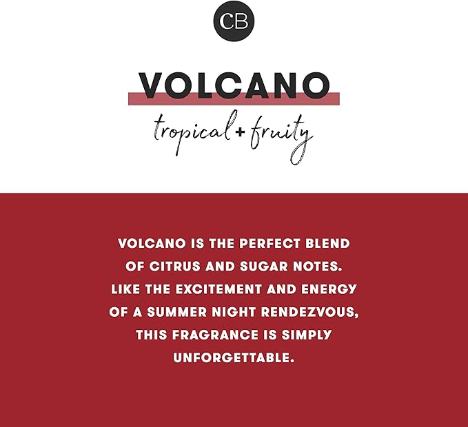 Capri Blue Volcano Scented Candle for Home - Glimmer Inverted Jar Candles - Soy Candles - Holiday Candles with White & Gold Ombre Glass Candle Holder (10 oz)