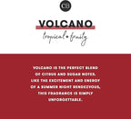 Capri Blue Volcano Scented Candle for Home - Glimmer Inverted Jar Candles - Soy Candles - Holiday Candles with White & Gold Ombre Glass Candle Holder (10 oz)