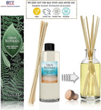 Urban Naturals Reed Diffuser Oil Refill Ocean Mist Sea Salt with Salt Spray, Violet Leaf, Sea Grass, Driftwood 8 oz + Free Reed Sticks, Made in The USA