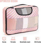 Veken 8 Set Packing Cubes for Travel Essentials, Suitcase Organizer Bags in 4 Sizes, Carry-On Luggage Accessories with Large Laundry & Hanging Toiletry Bag, Must-Have for Airplane, Road Trip & Camping