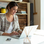 HOSSIAN 50pcs Reed Diffuser Sticks - Wood Rattan-Reed Sticks -Essential Oil Aroma Diffuser Sticks- Spa-Aromatherapy(Primary Color7.5/19cm)