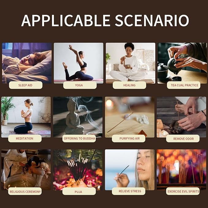 AIMITOFO Cast Iron Incense Burner - 4 in 1 Incense Burner Holder Set - Lotus Leaf Shape Ash Catcher with Lid for Ritual Purpose, Decor, Etc...