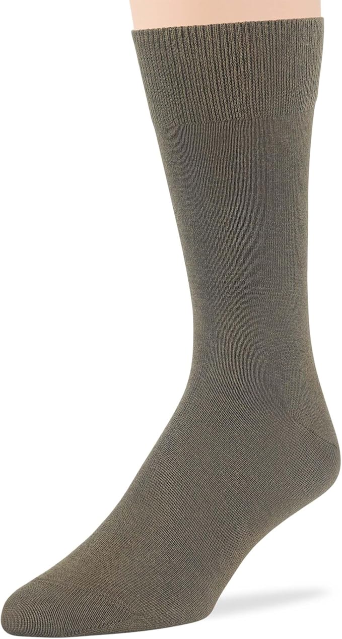 7BigStars Mens Dress Socks – 6 Pairs Crew, Soft Stay Up, Cotton Comfort for Business, Office, Big and Tall, Breathable