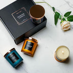 HomeLights Scented Candle Gift Set, Natural Soy Wax Candles, 4 Pack Long Lasting Up 140 Hours, Aromatherapy Candles for Women Men Birthday Thanksgiving Christmas