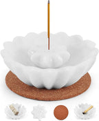 Radicaln Marble Incense Holder 5.5" Inches White Handmade Palo Santo Stick for Home Décor, Modern Incense Holder for Sticks, Citronella incenses Stick for Room & Office Aromatherapy