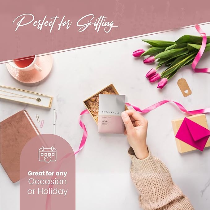 6 Pack Sachet (Sweet Angel) Long Lasting Home Fragrance for Drawers Dressers Closets Cars Kitchen