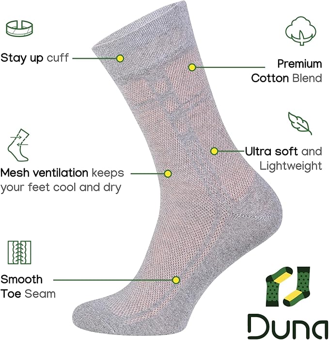 Men's Socks, Ultra Thin Breathable Cotton Mens Dress Socks (5 pack), Super Soft and Lightweight Sock for Men