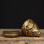 Brass Incense Burner Chinese Traditional Incense Burner Kit Zen Copper Incense Burner Office Home Yoga Room Sandalwood Burner Decoration Censer