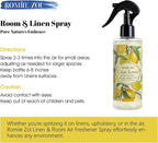 Room Spray Lemon, Air Freshener Spray Made with Natural Plant Extract, Scented Room Spray for Home Fragrance Fabric Spray Freshener 8.5 FL OZ