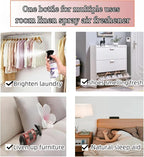 2-Pack Linen Spray Set – Ocean & Sandalwood Room & Fabric Spray for Pillows, Sheets, and Home Fragrance with Natural Plant Extracts and Essential Oils