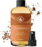 Aroma Country Gingerbread Diffuser Oil - Luxury Essential Oils for Diffuser Refill & Air Freshener Room Spray - Long-Lasting & Natural Home Fragrance, Gingerbread Scented Oil (8.5 Fl. oz)