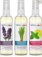Air Freshener Spray - Odor Eliminator w/Essential Oils - Home, Car & Fabric - Cruelty Free & Vegan - Variety Pack - Lavender + Lemongrass + Peppermint & Lemon - 3 x 4 fl oz