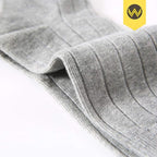 WANDER Mens Dress Socks Double Needle Rib Cotton Solid Premium Socks Lightweight Classic Business Socks 6/8 Pairs 7-12/13-15