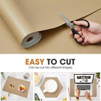 Shelf and Drawer Liner, Kitchen Cabinet Liners Non-Adhesive Thick Non-Slip Waterproof Washable Fragrant Mats Protect Dresser Shelves Cupboard Bathroom Cabinets, Beige, 18 in X 10 FT