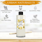 Urban Naturals Reed Diffuser Oil Refill Lemon Verbena with Lemon Zest, Bergamot, Vetiver, Cedarwood 8 oz + Free Reed Sticks, Made in The USA