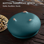 Coil Incense Burner， Ceramic Cone Incense Burner Holder Suitable for Incense/Cone/Coil/Stick, Sage, Mosquito Incense, and Charcoal. Incense Holder+Fireproof Cotton Inside.