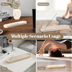 Koville Travertine Incense Holder, Incense Holder for Sticks, Long Incense Sticks Holder Ash Catcher for Meditation Yoga SPA, Natural Stone Incense Burner, Home Table Decor(Beige)