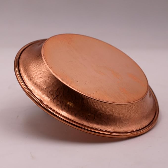 Copper Offering Ritual Bowl - Carving Tree of Life Brass Decorative Plate Great for use Witches,Smudging, Incense Burner Holder,Candle Dish, Ash Catcher,Jewelry Dish,Keys Basket