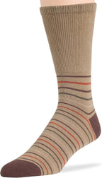 7BIGSTARS KINGDOM Men's Diabetic Extra Wide Dress Crew Socks - 5 Pack Big Tall - Argyle, Stripe, Geometric Pattern - Sock Size 13-15 Shoe Size 12-15 XL Khaki, Brown, Beige