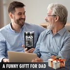 Father's Day Gift for Dad from Daughter, Son, Kids - 20oz Coffee Mug - Best Bonus Dad Birthday Gifts for Father, Husband - Christmas Ideas Drinking Cup Tumbler, Black