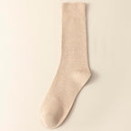 Men's Dress Socks 5 Pairs Mens Cotton Calf Business Formal Socks Soft Breathable Athletic Long Crew Casual Socks