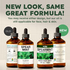 KUKKA Spearmint Essential Oils - 4 Fl Oz - for Hair, Skin, Diffuser, Aromatherapy & DIY Soap Making Scent