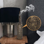 Sermo Glass Smoking Bottle Incense Holder Burner (Dragon - Golden)