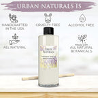 Urban Naturals Reed Diffuser Oil Refill Lavender Vanilla with Creamy Vanilla, White Woods 8 oz + Free Reed Sticks, Made in The USA