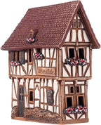 Ceramic Houses Collection - Handmade Miniature of Historic Winery in Bernkastel-Kues, Germany - Candle, Cone Incense Holder R255