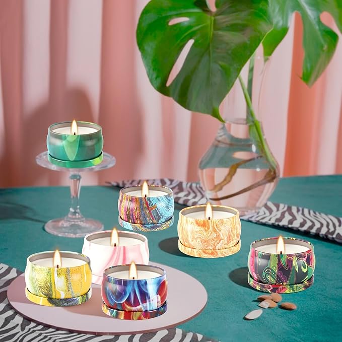 Scented Candles Gifts Set 24 Pack Soy Wax Travel Tin Jar Candles for Home 2.5 OZ Scented for Mom for Christmas, Birthday, Thanksgiving, Mother's Day